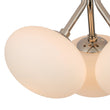 Load image into Gallery viewer, Farmhouze Light - Modern 3 - Light Opal Glass Globe Semi Flush Mount Light - Ceiling Light - Nickel -