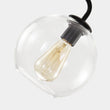 Load image into Gallery viewer, Farmhouze Light - Modern 5 - Light Glass Globe Bubble Round Sputnik Chandelier - Chandelier - Clear + Brass -