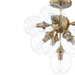 Load image into Gallery viewer, Farmhouze Light - Modern 9 - Light Cluster Glass Globe Bubble Ceiling Light - Ceiling Light - Brass -