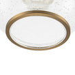 Load image into Gallery viewer, Farmhouze Light - Modern Brass 1 - Light Seeded Glass Globe Pendant - Pendant - Seeded Glass -
