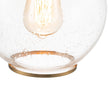 Load image into Gallery viewer, Farmhouze Light - Modern Brass 1 - Light Seeded Glass Globe Pendant - Pendant - Seeded Glass -