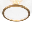 Load image into Gallery viewer, Farmhouze Light - Modern Brass 1 - Light Seeded Glass Globe Pendant - Pendant - Seeded Glass -