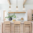 Load image into Gallery viewer, Farmhouze Light - Modern Brass 1 - Light Seeded Glass Globe Pendant - Pendant - Seeded Glass -