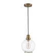Load image into Gallery viewer, Farmhouze Light - Modern Brass 1 - Light Seeded Glass Globe Pendant - Pendant - Seeded Glass -