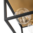 Load image into Gallery viewer, Farmhouze Light - Modern Bubble Brass Black Square Cage Ceiling Light - Ceiling Light - Black + Brass -