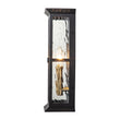 Load image into Gallery viewer, Farmhouze Light-Modern Candle Style Ripple Glass Outdoor Wall Lantern-Wall Sconce-Black-