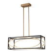 Load image into Gallery viewer, Farmhouze Light - Modern Dimmable LED Rectangle Cage Kitchen Island Pendant - Chandelier - 28.5 in -