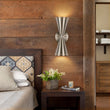Load image into Gallery viewer, Farmhouze Light - Modern Double Cone 2 - Light Ambient Wall Sconce - Wall Sconce - Nickel -