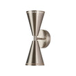 Load image into Gallery viewer, Farmhouze Light - Modern Double Cone 2 - Light Ambient Wall Sconce - Wall Sconce - Nickel -