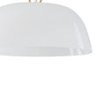 Load image into Gallery viewer, Farmhouze Light - Modern Elegant Brass Single Glossy Milk Cloudy Glass Pendant Light - Pendant - Brass -