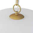 Load image into Gallery viewer, Farmhouze Light - Modern Elegant Brass Single Glossy Milk Cloudy Glass Pendant Light - Pendant - Brass -