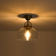 Load image into Gallery viewer, Farmhouze Light - Modern Farmhouse 1 - Light Simple Glass Dome Ceiling Light - Ceiling Light - Brass -