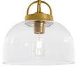 Load image into Gallery viewer, Farmhouze Light - Modern Farmhouse 1 - Light Simple Glass Dome Ceiling Light - Ceiling Light - Brass -