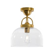 Load image into Gallery viewer, Farmhouze Light - Modern Farmhouse 1 - Light Simple Glass Dome Ceiling Light - Ceiling Light - Brass -