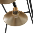 Load image into Gallery viewer, Farmhouze Light - Modern Farmhouse 3 - Light Rectangle Linear Island Chandelier - Chandelier - Black + Brass -