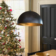 Load image into Gallery viewer, Farmhouze Light - Modern Farmhouse Oversized Dome Pendant - Chandelier - Black - 15 in. - M