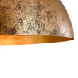 Load image into Gallery viewer, Farmhouze Light - Modern Farmhouse Oversized Dome Pendant - Chandelier - Rusty Gold - 23 in. - L