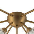 Load image into Gallery viewer, Farmhouze Light - Modern Glass Globe Sunburst Semi Flush Mount Ceiling Light - Ceiling Light - Black -