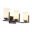 Load image into Gallery viewer, Farmhouze Light - Modern Gold Opal Glass Shade 3 - Light Vanity Lamp - Wall Sconce - Black -