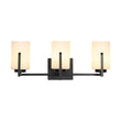 Load image into Gallery viewer, Farmhouze Light - Modern Gold Opal Glass Shade 3 - Light Vanity Lamp - Wall Sconce - Black -