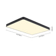 Load image into Gallery viewer, Farmhouze Light - Modern Large Rectangular Dimmable LED Ceiling Light - Ceiling Light - Grey -