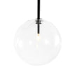 Load image into Gallery viewer, Farmhouze Light - Modern Linear Sputnik Clear Glass Globe Island Chandelier - Chandelier - Black -