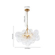 Load image into Gallery viewer, Farmhouze Light - Modern Luxe Brass Water Glass Globe Bubble Chandelier - Chandelier - 3 - Light -