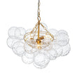 Load image into Gallery viewer, Farmhouze Light - Modern Luxe Brass Water Glass Globe Bubble Chandelier - Chandelier - 3 - Light -