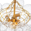 Load image into Gallery viewer, Farmhouze Light - Modern Luxe Brass Water Glass Globe Bubble Chandelier - Chandelier - 8 - Light -