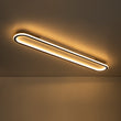 Load image into Gallery viewer, Farmhouze Light-Modern Oval LED Semi Flush Mount Ceiling Light-Ceiling Light-3000K - Warm Lighting-