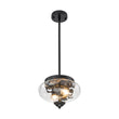 Load image into Gallery viewer, Farmhouze Light - Modern Round Water Glass Ceiling Pendant Light - Pendant - Black - 2 Packs -