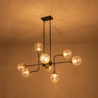Load image into Gallery viewer, Farmhouze Light - Modern Sputnik Seeded Glass Globe Island Pendant Chandelier - Chandelier - 47 in -