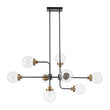 Load image into Gallery viewer, Farmhouze Light - Modern Sputnik Seeded Glass Globe Island Pendant Chandelier - Chandelier - 47 in -