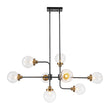 Load image into Gallery viewer, Farmhouze Light - Modern Sputnik Seeded Glass Globe Island Pendant Chandelier - Chandelier - 47 in -