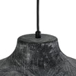 Load image into Gallery viewer, Farmhouze Light - Rustic Distressed Black Wooden Dome Pendant light - Pendant - 15 inches -
