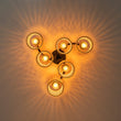 Load image into Gallery viewer, Farmhouze Light - Rustic Farmhouse Woven Rope Shade Semi Flush Mount - Ceiling Light - 3 Bulbs -