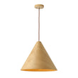Load image into Gallery viewer, Farmhouze Light - Rustic Single Wood Style Wide Conical Pendant Light - Pendant - Oak -