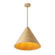 Load image into Gallery viewer, Farmhouze Light - Rustic Single Wood Style Wide Conical Pendant Light - Pendant - Oak -