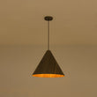 Load image into Gallery viewer, Farmhouze Light - Rustic Single Wood Style Wide Conical Pendant Light - Pendant - Walnut -