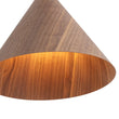 Load image into Gallery viewer, Farmhouze Light - Rustic Single Wood Style Wide Conical Pendant Light - Pendant - Walnut -