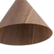 Load image into Gallery viewer, Farmhouze Light - Rustic Single Wood Style Wide Conical Pendant Light - Pendant - Walnut -
