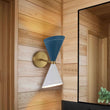 Load image into Gallery viewer, Farmhouze Light - Scandinavian 2 - Light Double Cone Vanity Wall Light - Wall Sconce - Blue + White -