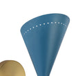 Load image into Gallery viewer, Farmhouze Light - Scandinavian 2 - Light Double Cone Vanity Wall Light - Wall Sconce - Blue + White -