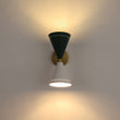 Load image into Gallery viewer, Farmhouze Light - Scandinavian 2 - Light Double Cone Vanity Wall Light - Wall Sconce - Brown Glass + Oil - Rubbed Bronze Finish -