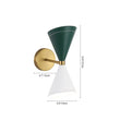 Load image into Gallery viewer, Farmhouze Light - Scandinavian 2 - Light Double Cone Vanity Wall Light - Wall Sconce - Brown Glass + Oil - Rubbed Bronze Finish -