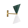 Load image into Gallery viewer, Farmhouze Light - Scandinavian 2 - Light Double Cone Vanity Wall Light - Wall Sconce - Brown Glass + Oil - Rubbed Bronze Finish -