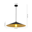 Load image into Gallery viewer, Farmhouze Light - Scandinavian Oversized Iron Shallow Dome Pendant Light - Chandelier - S - 23.6 in -