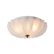 Load image into Gallery viewer, Farmhouze Light - Shabby Chic Flower Crackle Frosted Glass Ceiling Light - Ceiling Light - White -