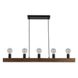 Load image into Gallery viewer, Farmhouze Light-Simple Wide Linear Wood Kitchen Island Pendant-Chandelier-5 Bulbs-