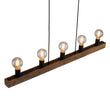 Load image into Gallery viewer, Farmhouze Light-Simple Wide Linear Wood Kitchen Island Pendant-Chandelier-5 Bulbs-
